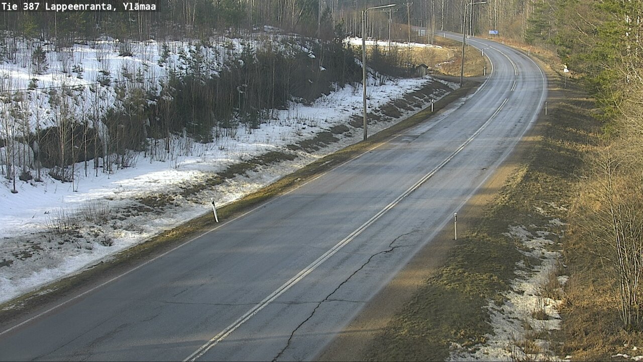 Weather Camera Image Road 387 Lappeenranta, Ylämaa, Lappeenranta, Etelä-Karjala