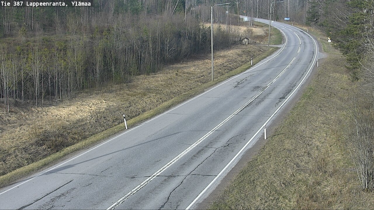 Weather Camera Image Väg 387 Villmarstrand, Ylämaa, Lappeenranta, Etelä-Karjala