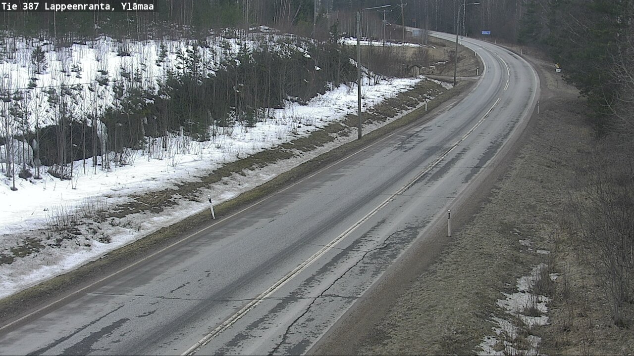 Weather Camera Image Road 387 Lappeenranta, Ylämaa, Lappeenranta, Etelä-Karjala