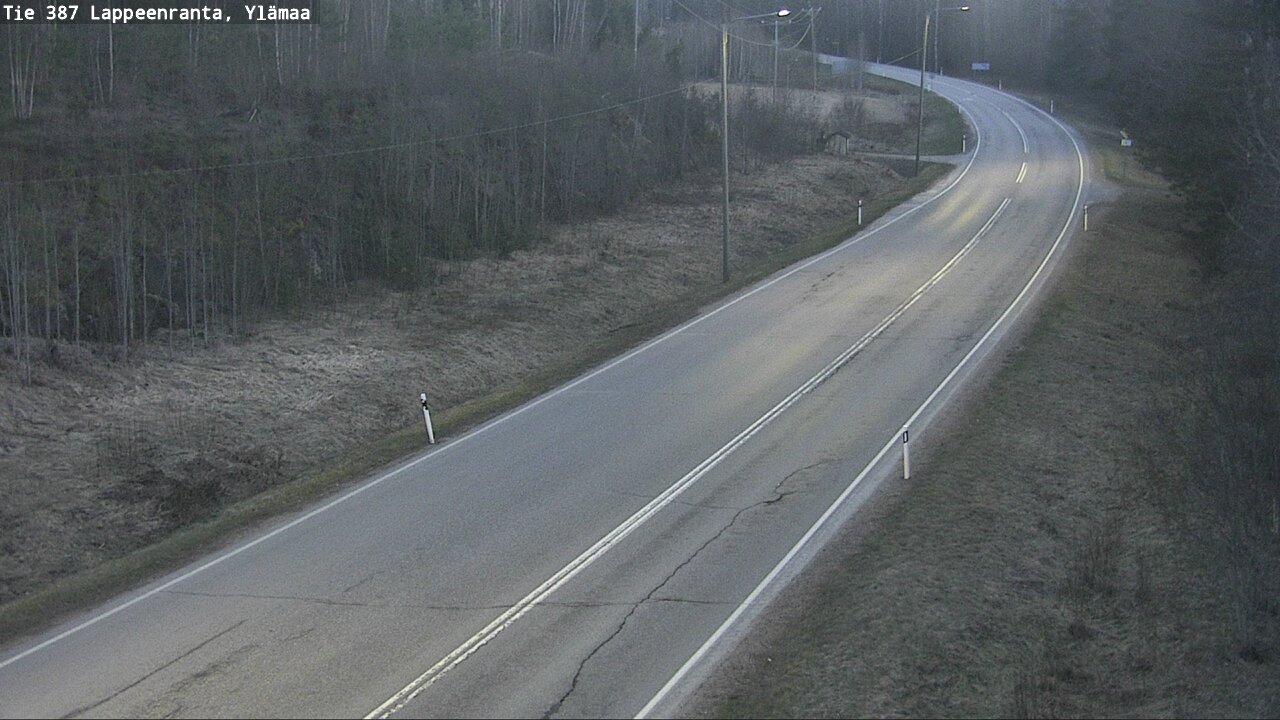 Weather Camera Image Väg 387 Villmarstrand, Ylämaa, Lappeenranta, Etelä-Karjala