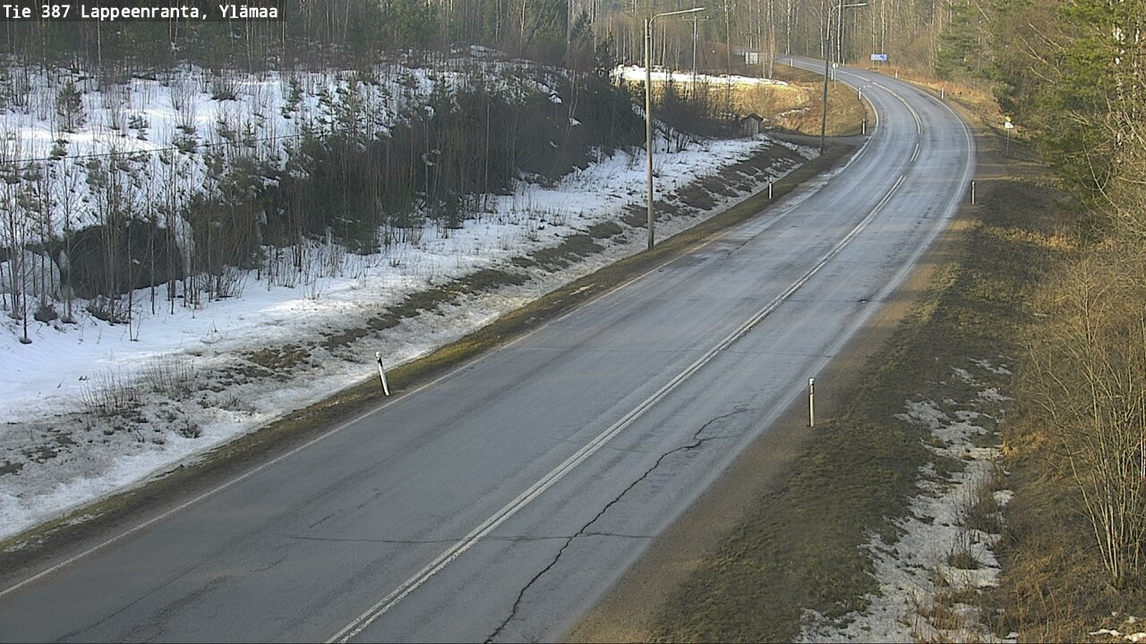 Weather Camera Image Road 387 Lappeenranta, Ylämaa, Lappeenranta, Etelä-Karjala