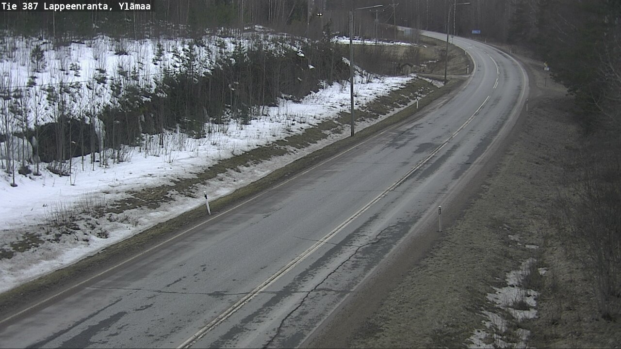 Weather Camera Image Road 387 Lappeenranta, Ylämaa, Lappeenranta, Etelä-Karjala