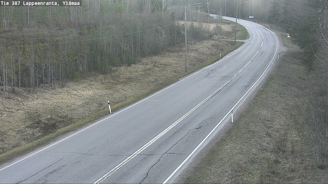 Weather Camera Image Väg 387 Villmarstrand, Ylämaa, Lappeenranta, Etelä-Karjala