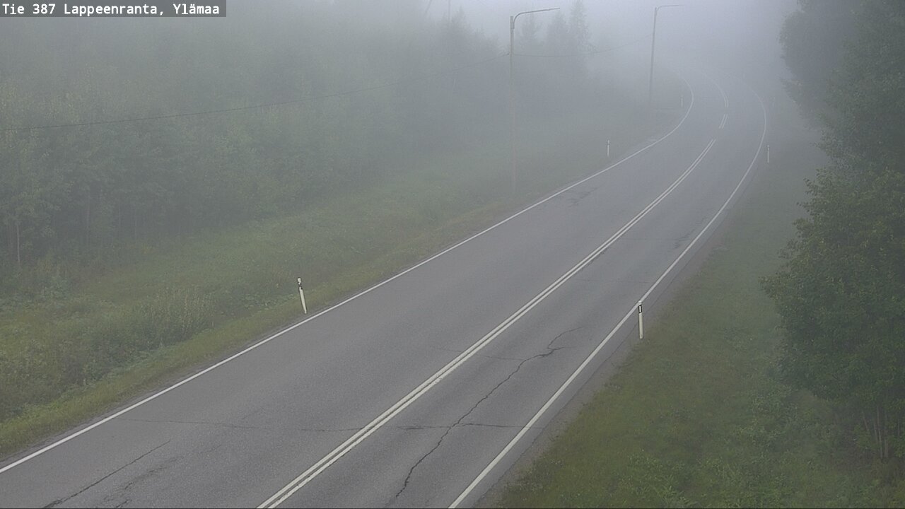 Weather Camera Image Road 387 Lappeenranta, Ylämaa, Lappeenranta, Etelä-Karjala