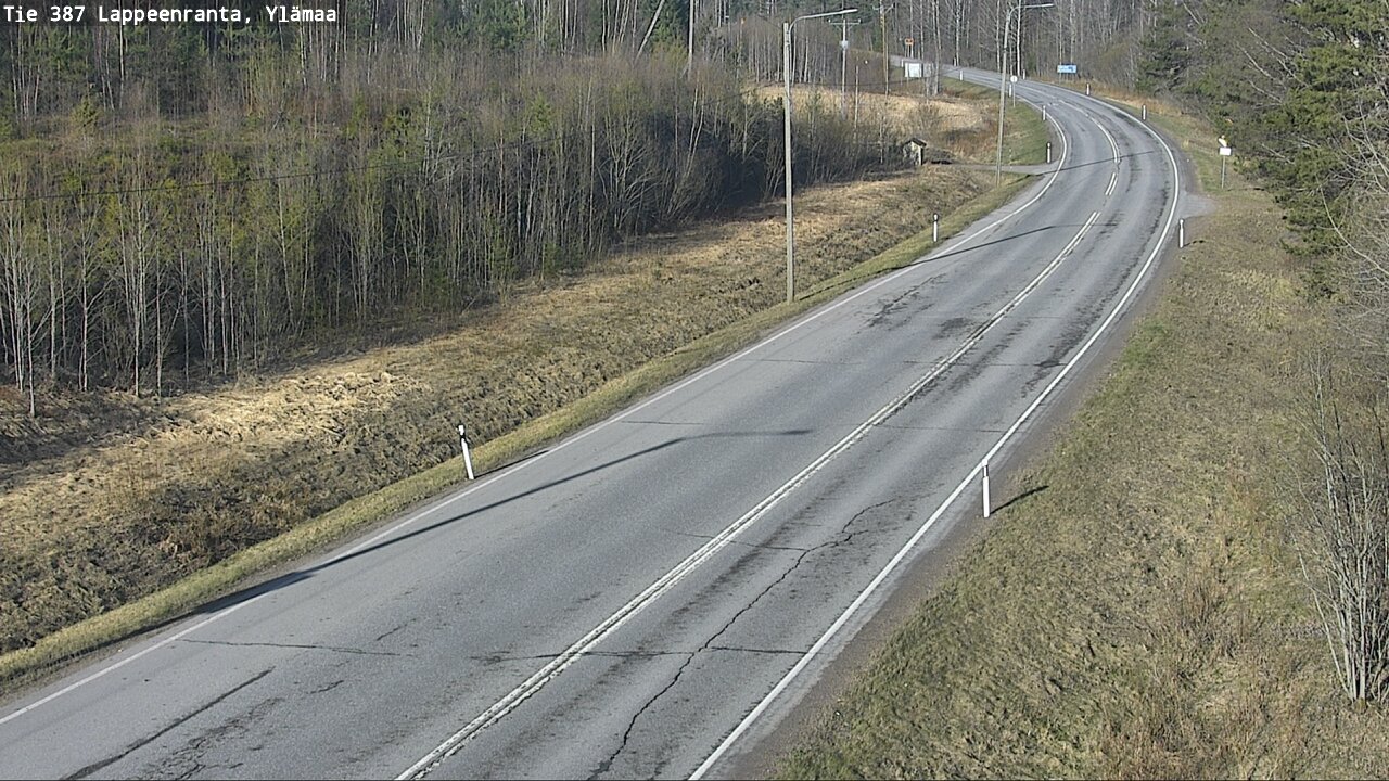 Weather Camera Image Väg 387 Villmarstrand, Ylämaa, Lappeenranta, Etelä-Karjala