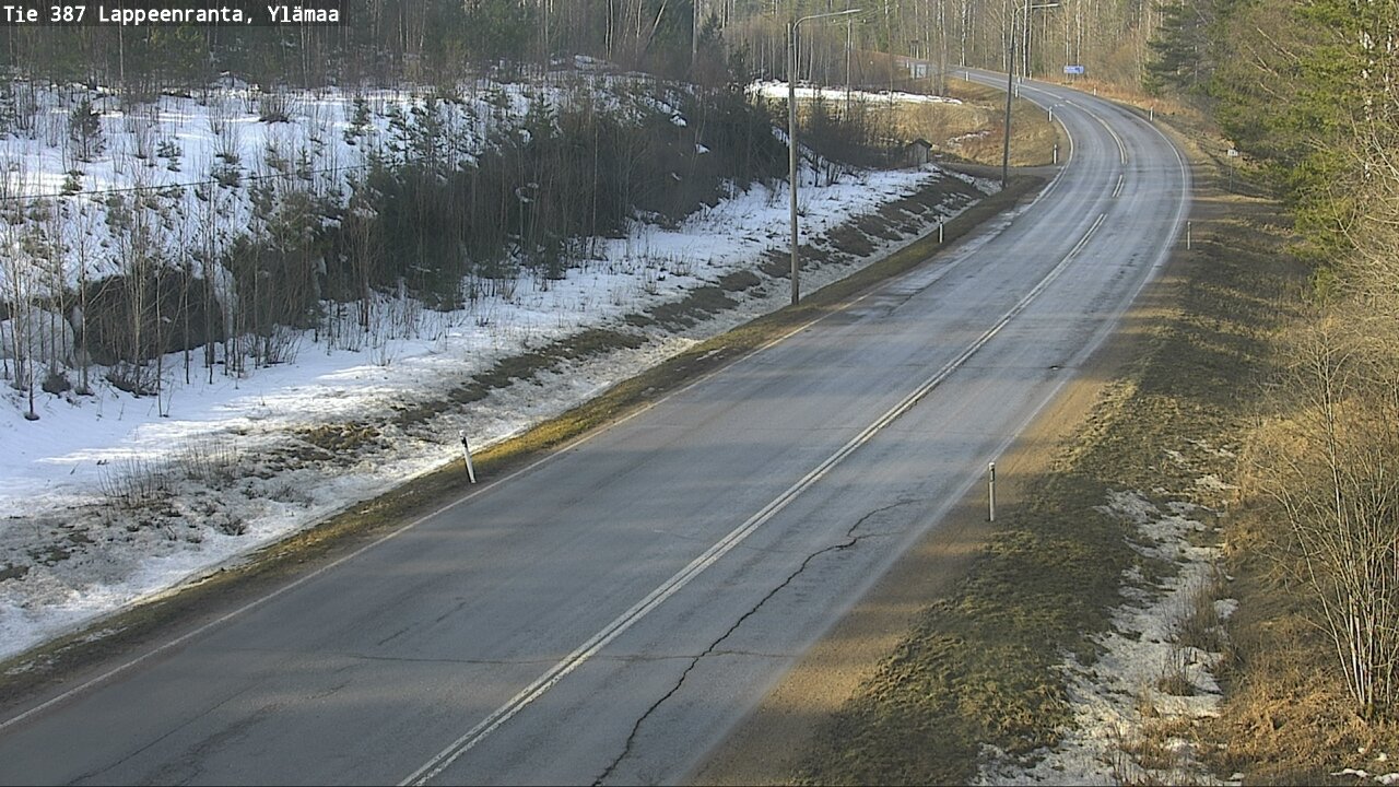 Weather Camera Image Road 387 Lappeenranta, Ylämaa, Lappeenranta, Etelä-Karjala