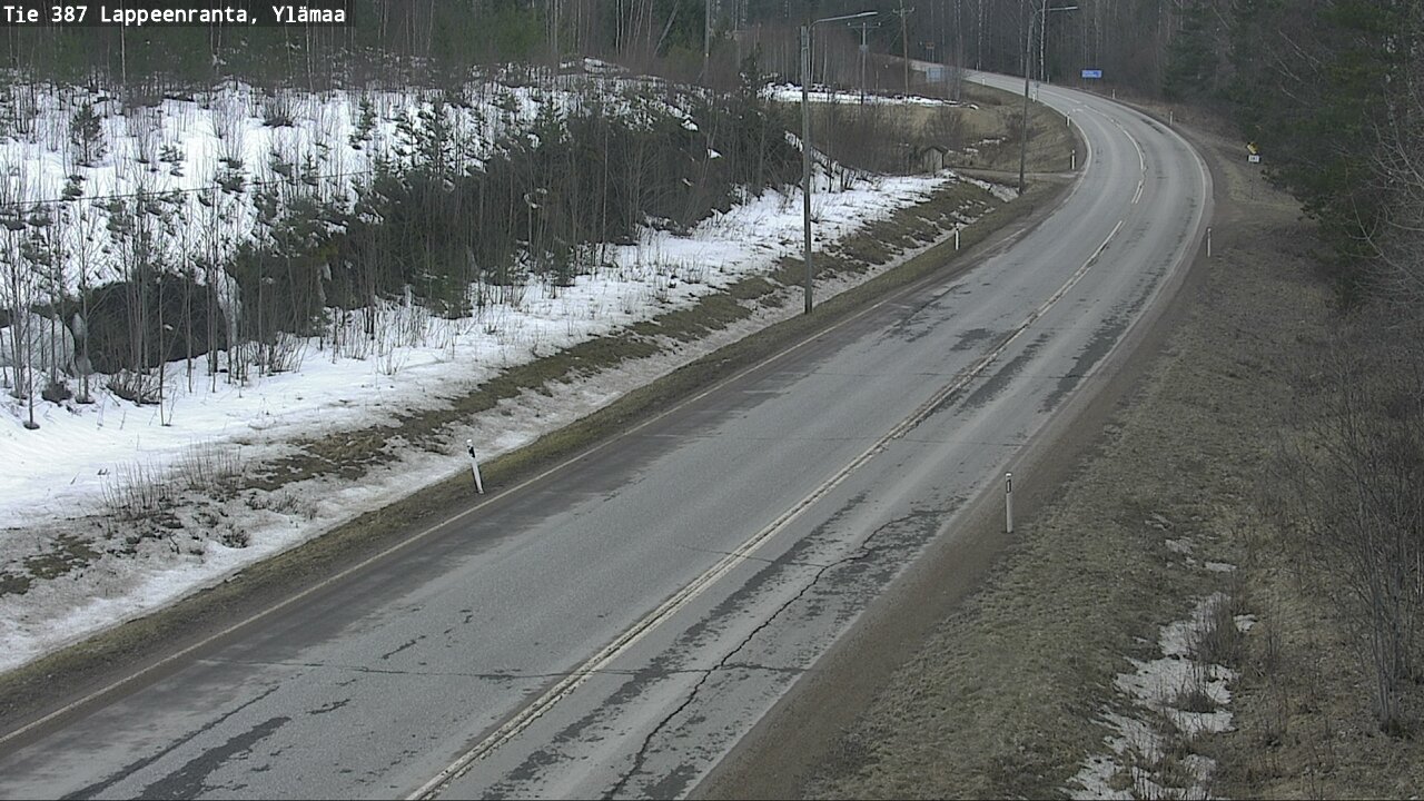 Weather Camera Image Road 387 Lappeenranta, Ylämaa, Lappeenranta, Etelä-Karjala