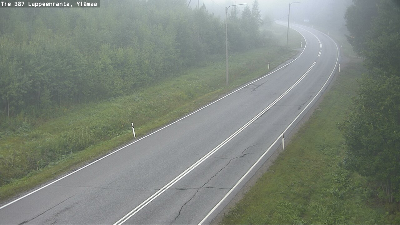 Weather Camera Image Road 387 Lappeenranta, Ylämaa, Lappeenranta, Etelä-Karjala