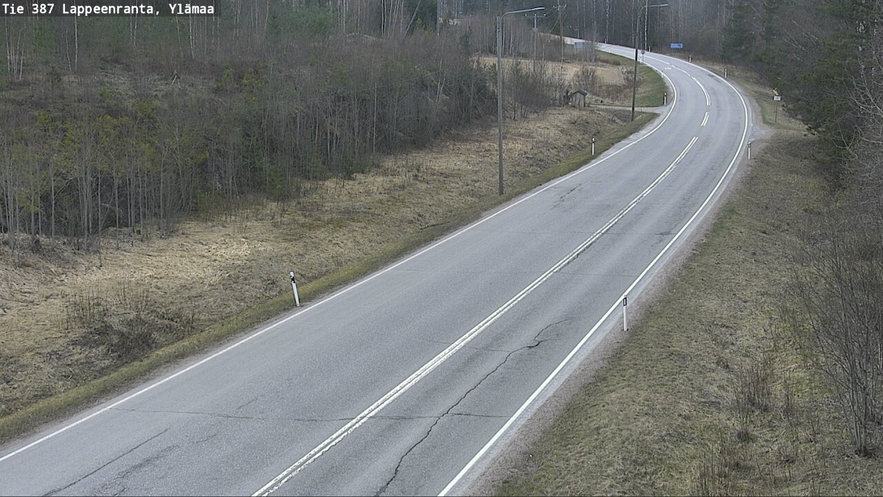 Weather Camera Image Väg 387 Villmarstrand, Ylämaa, Lappeenranta, Etelä-Karjala