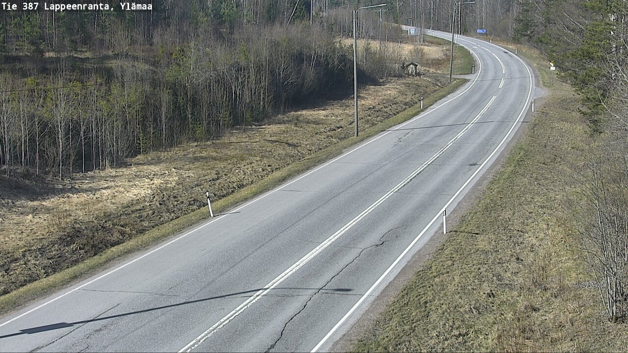 Weather Camera Image Väg 387 Villmarstrand, Ylämaa, Lappeenranta, Etelä-Karjala