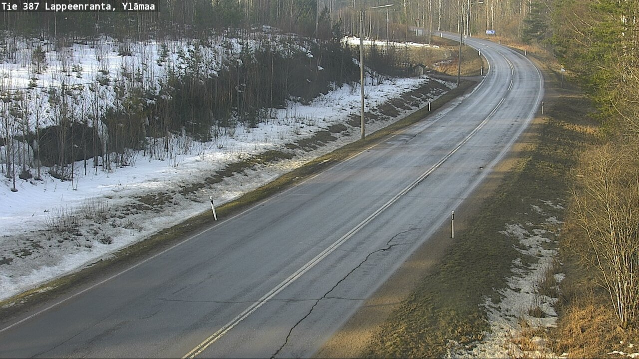 Weather Camera Image Road 387 Lappeenranta, Ylämaa, Lappeenranta, Etelä-Karjala