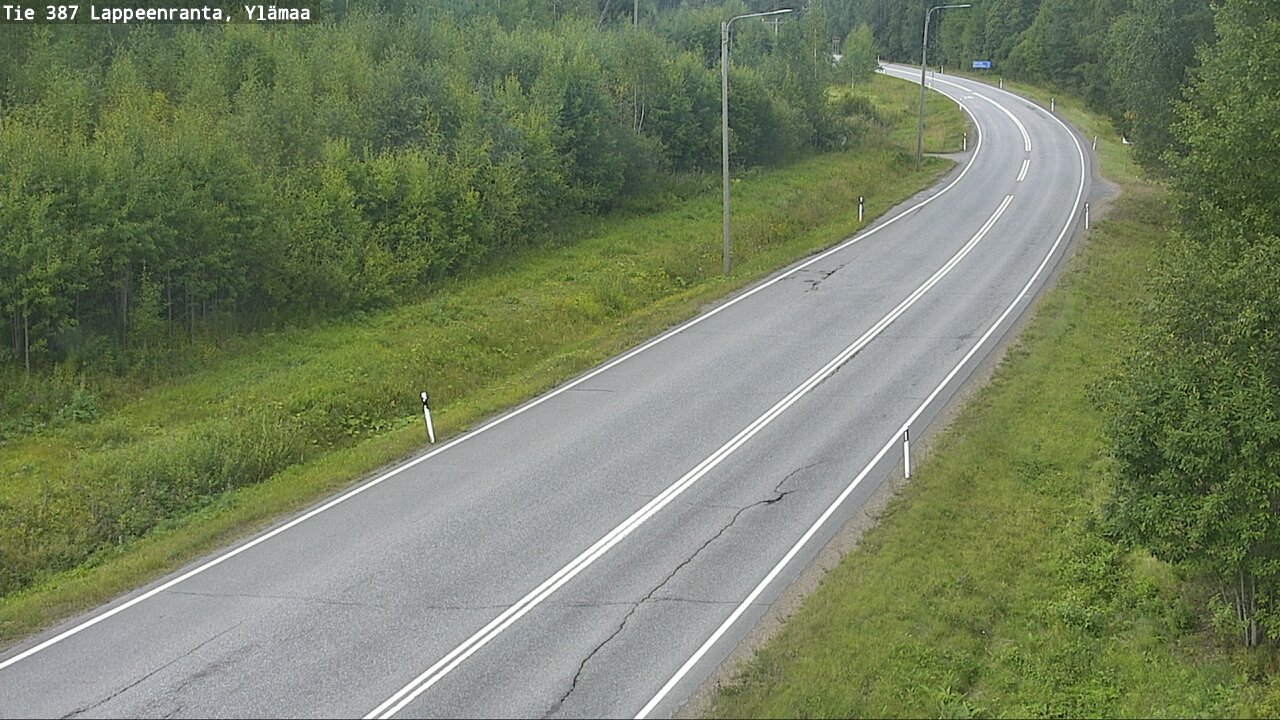 Weather Camera Image Road 387 Lappeenranta, Ylämaa, Lappeenranta, Etelä-Karjala