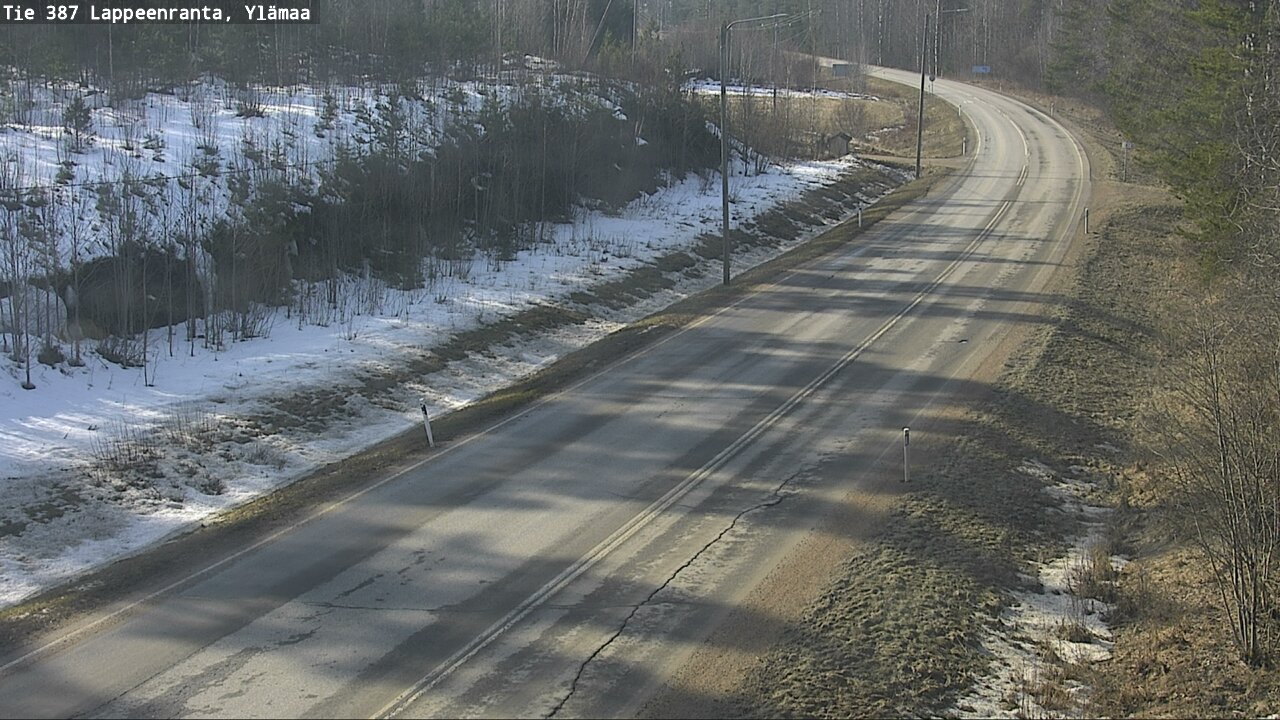 Weather Camera Image Road 387 Lappeenranta, Ylämaa, Lappeenranta, Etelä-Karjala