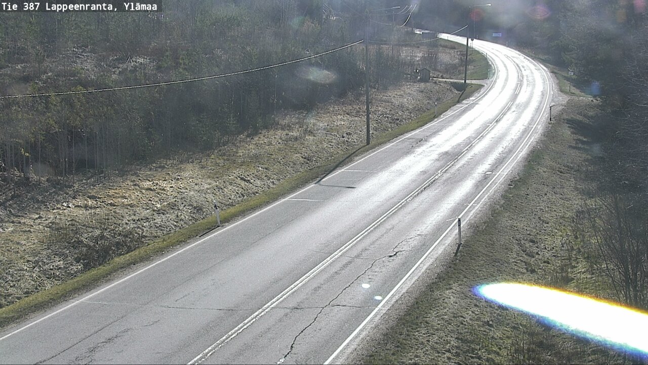 Weather Camera Image Väg 387 Villmarstrand, Ylämaa, Lappeenranta, Etelä-Karjala