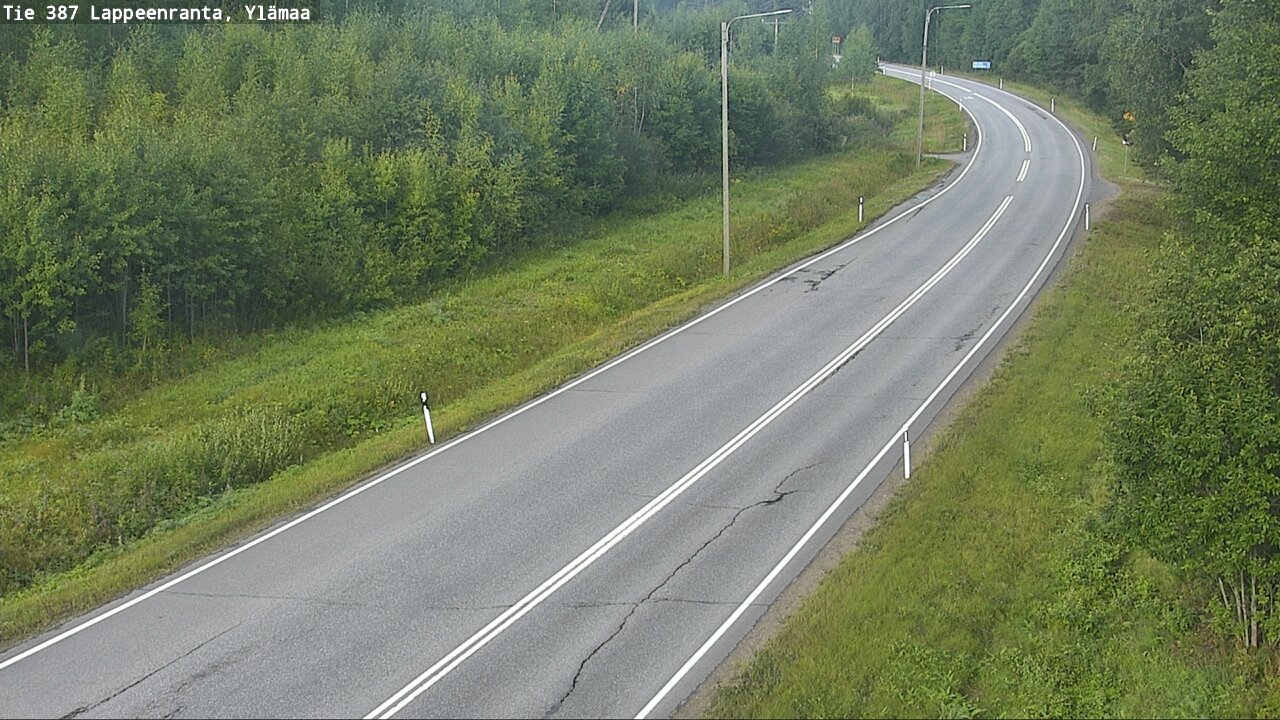 Weather Camera Image Road 387 Lappeenranta, Ylämaa, Lappeenranta, Etelä-Karjala
