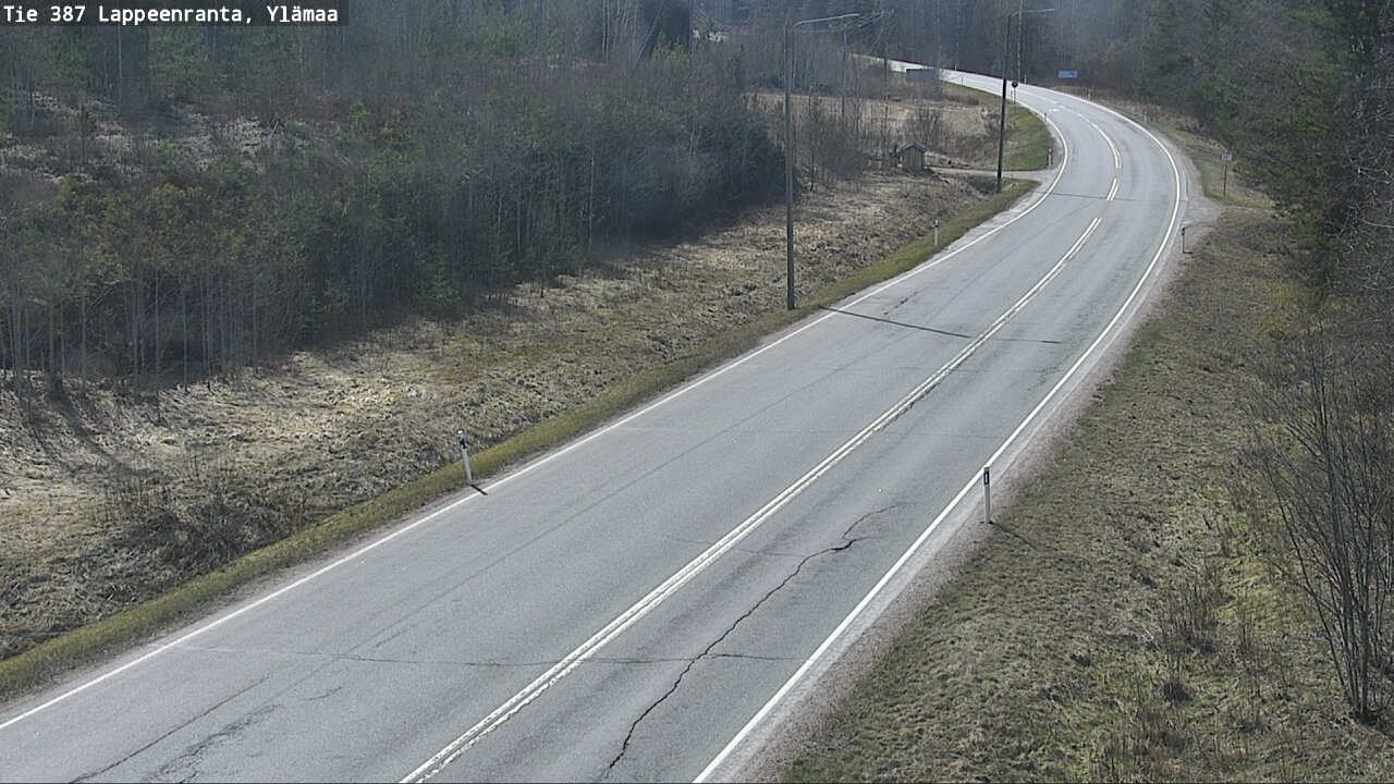 Weather Camera Image Väg 387 Villmarstrand, Ylämaa, Lappeenranta, Etelä-Karjala