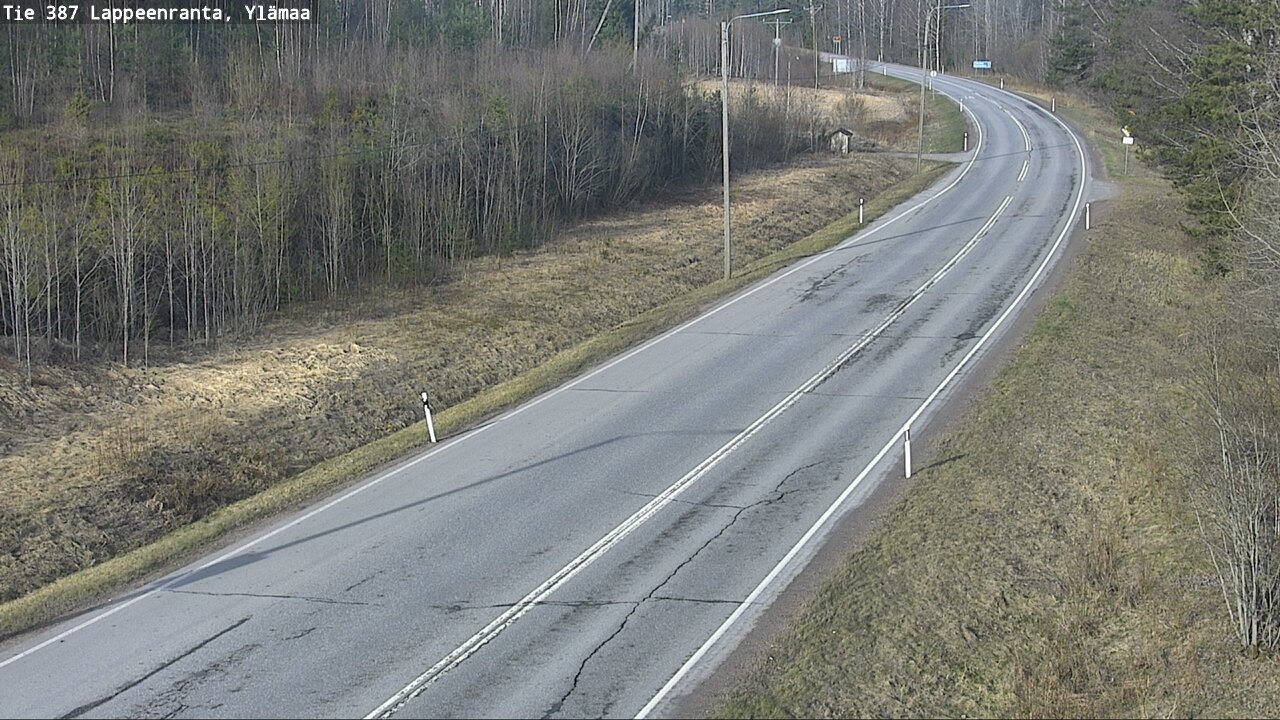 Weather Camera Image Väg 387 Villmarstrand, Ylämaa, Lappeenranta, Etelä-Karjala
