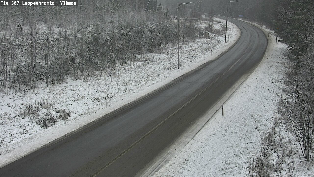 Weather Camera Image Väg 387 Villmarstrand, Ylämaa, Lappeenranta, Etelä-Karjala