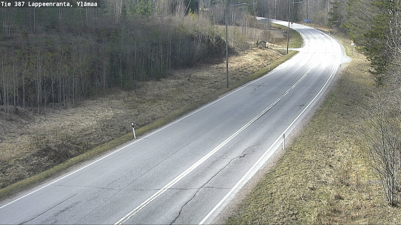 Weather Camera Image Väg 387 Villmarstrand, Ylämaa, Lappeenranta, Etelä-Karjala