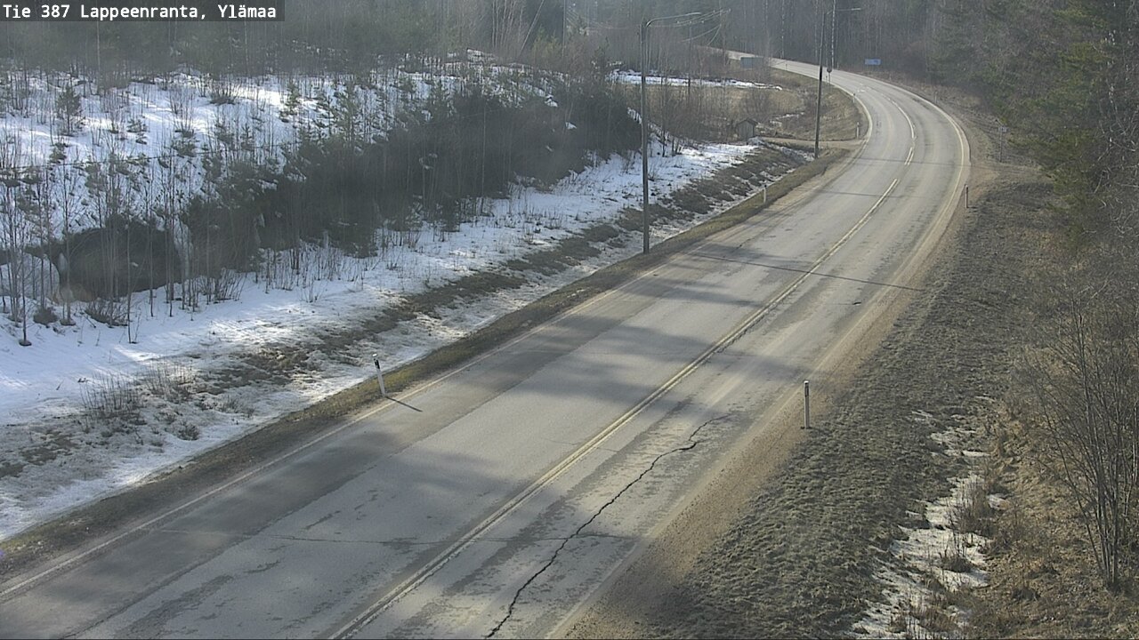 Weather Camera Image Road 387 Lappeenranta, Ylämaa, Lappeenranta, Etelä-Karjala