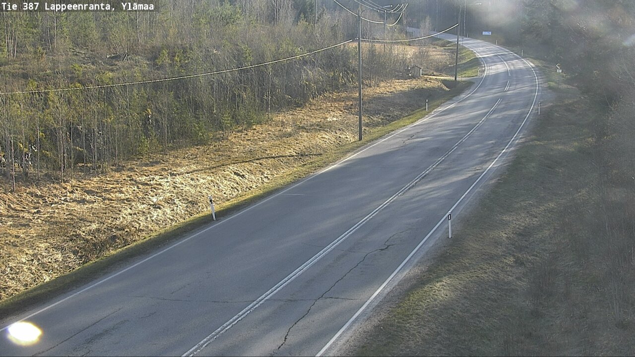 Weather Camera Image Väg 387 Villmarstrand, Ylämaa, Lappeenranta, Etelä-Karjala