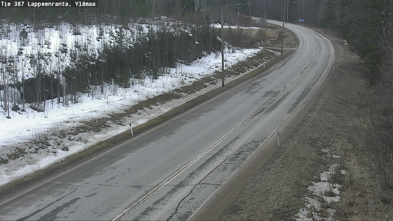 Weather Camera Image Road 387 Lappeenranta, Ylämaa, Lappeenranta, Etelä-Karjala