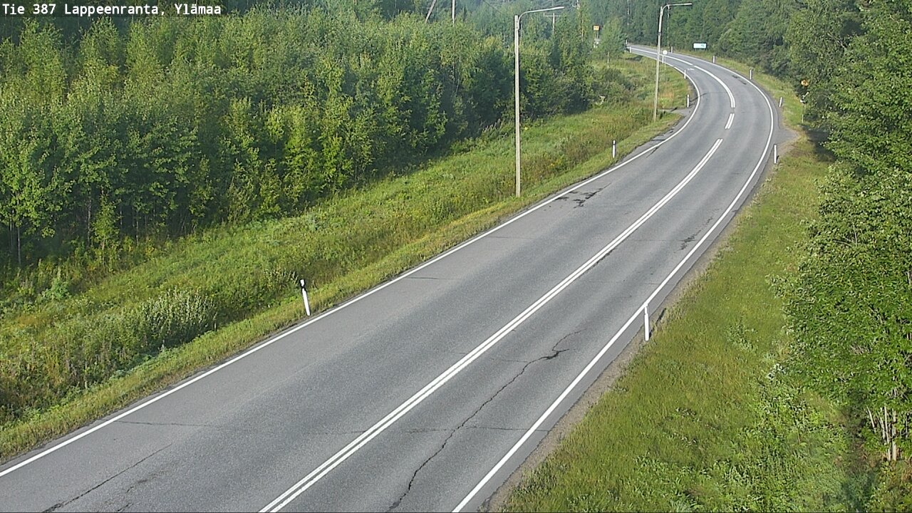 Weather Camera Image Road 387 Lappeenranta, Ylämaa, Lappeenranta, Etelä-Karjala