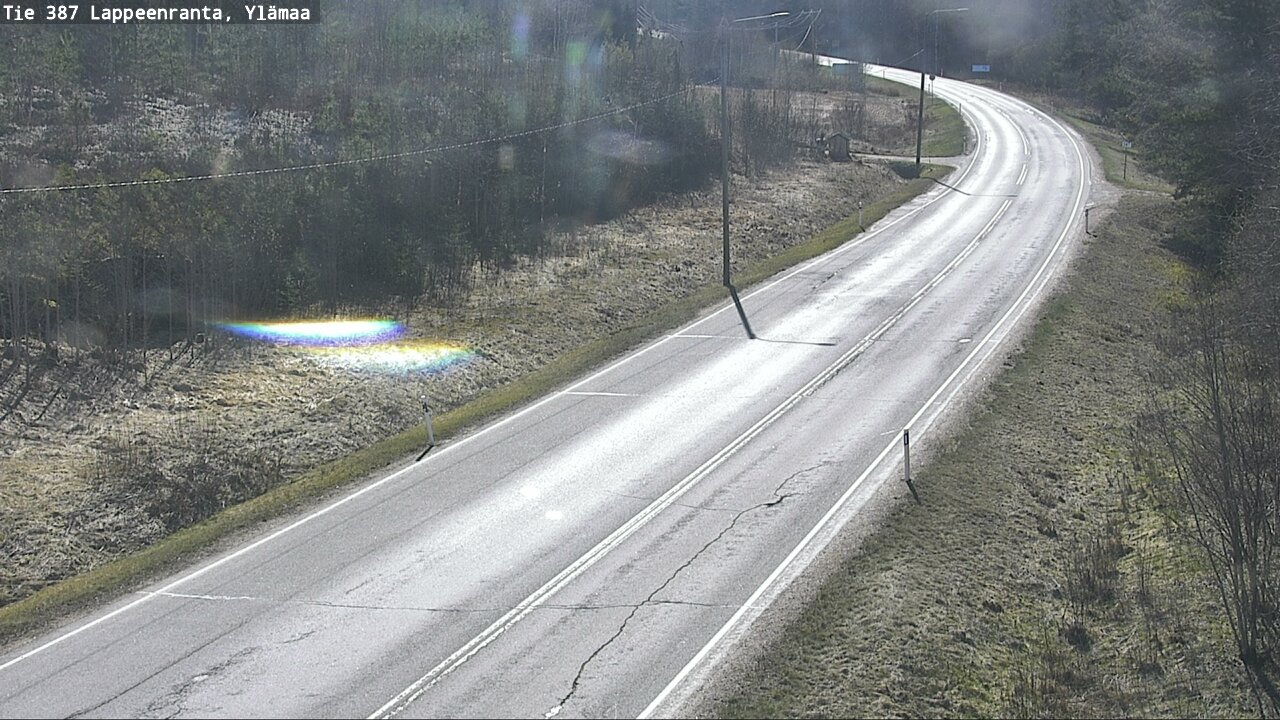 Weather Camera Image Väg 387 Villmarstrand, Ylämaa, Lappeenranta, Etelä-Karjala