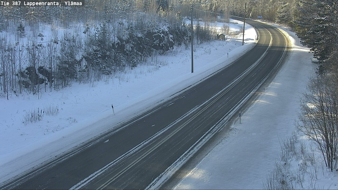 Weather Camera Image Road 387 Lappeenranta, Ylämaa, Lappeenranta, Etelä-Karjala