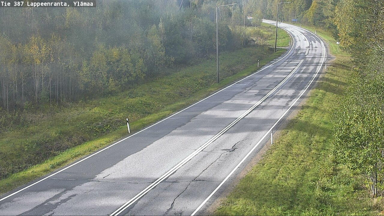 Weather Camera Image Road 387 Lappeenranta, Ylämaa, Lappeenranta, Etelä-Karjala