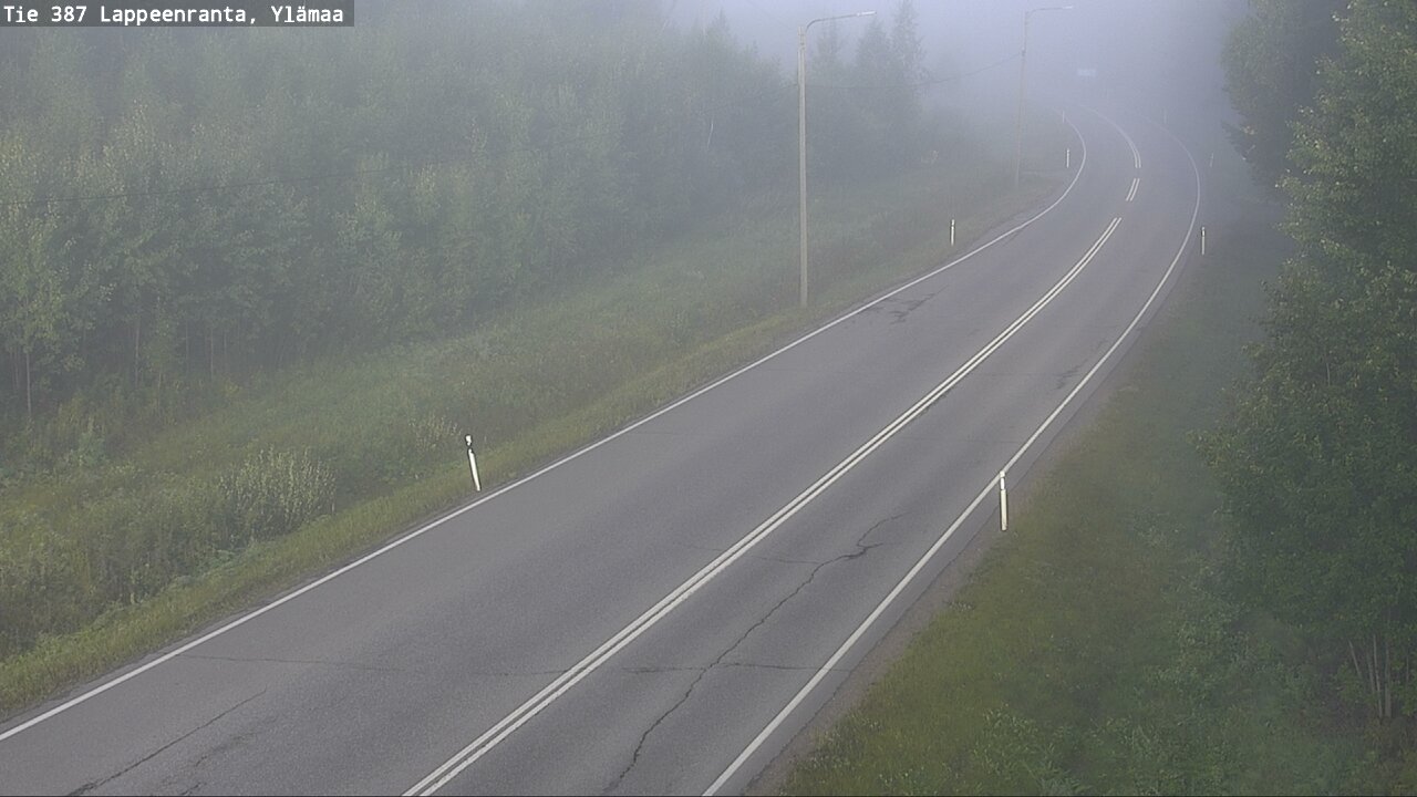 Weather Camera Image Road 387 Lappeenranta, Ylämaa, Lappeenranta, Etelä-Karjala