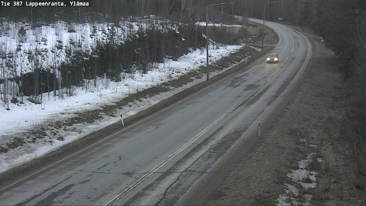 Weather Camera Image Road 387 Lappeenranta, Ylämaa, Lappeenranta, Etelä-Karjala