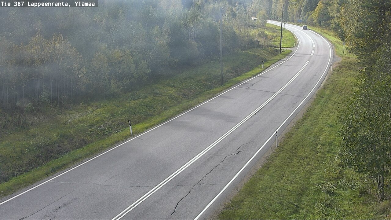 Weather Camera Image Road 387 Lappeenranta, Ylämaa, Lappeenranta, Etelä-Karjala