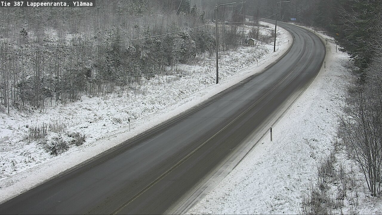 Weather Camera Image Väg 387 Villmarstrand, Ylämaa, Lappeenranta, Etelä-Karjala