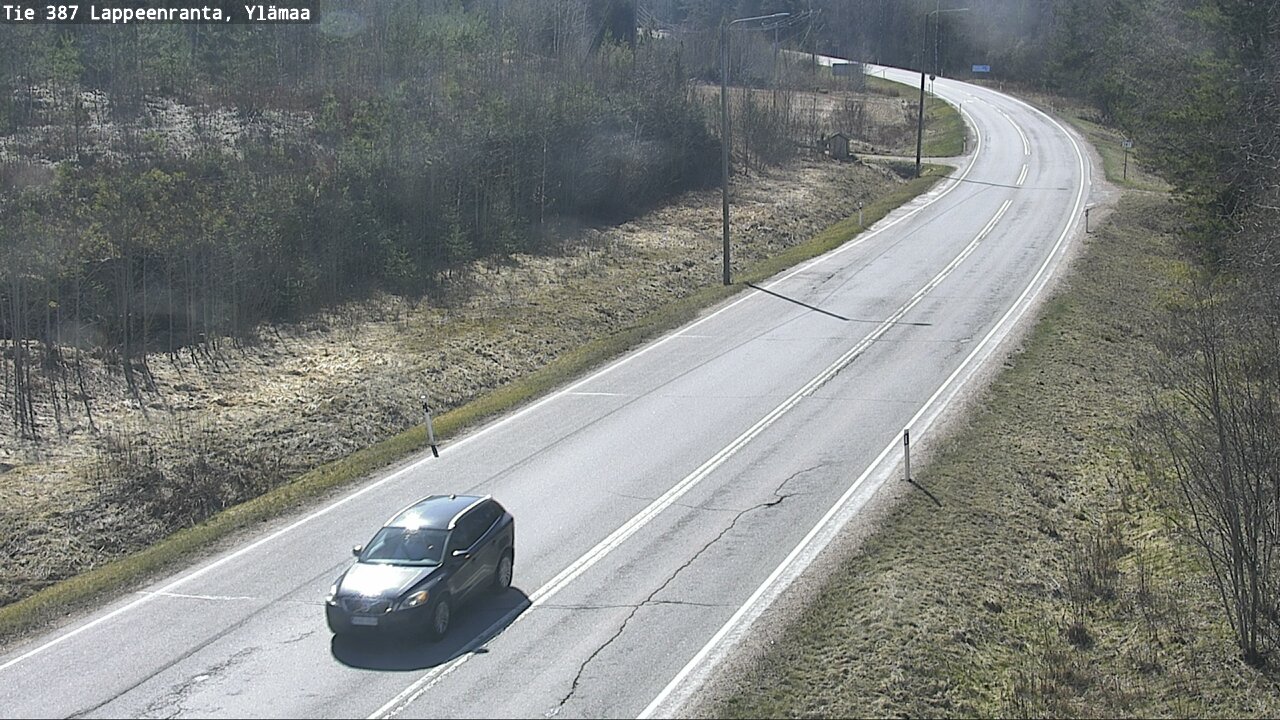 Weather Camera Image Väg 387 Villmarstrand, Ylämaa, Lappeenranta, Etelä-Karjala