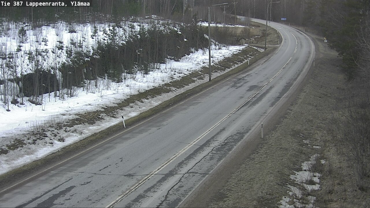 Weather Camera Image Road 387 Lappeenranta, Ylämaa, Lappeenranta, Etelä-Karjala