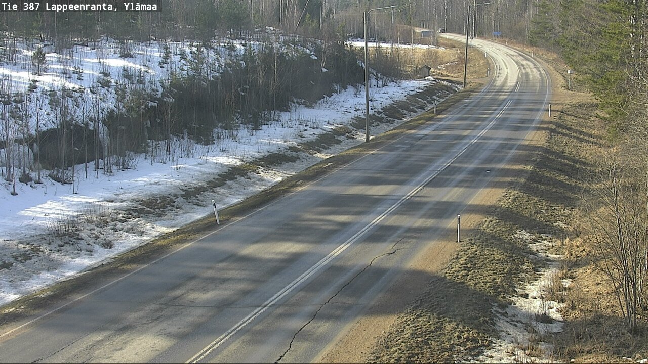 Weather Camera Image Road 387 Lappeenranta, Ylämaa, Lappeenranta, Etelä-Karjala