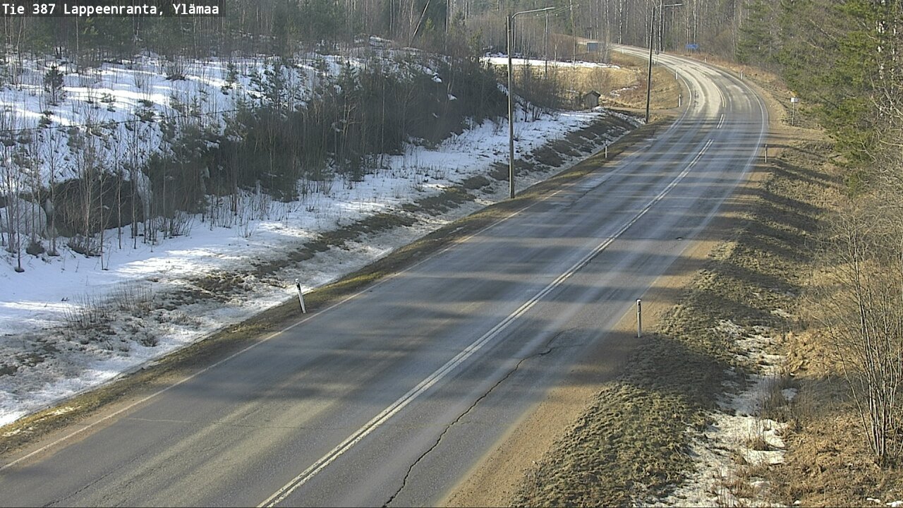 Weather Camera Image Road 387 Lappeenranta, Ylämaa, Lappeenranta, Etelä-Karjala