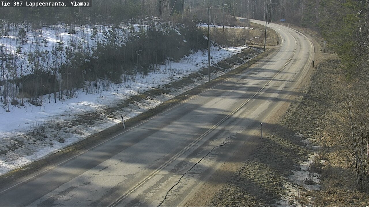 Weather Camera Image Road 387 Lappeenranta, Ylämaa, Lappeenranta, Etelä-Karjala