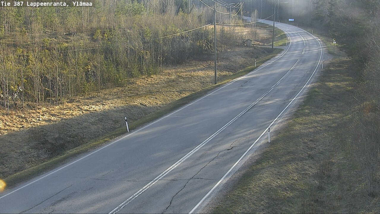 Weather Camera Image Väg 387 Villmarstrand, Ylämaa, Lappeenranta, Etelä-Karjala