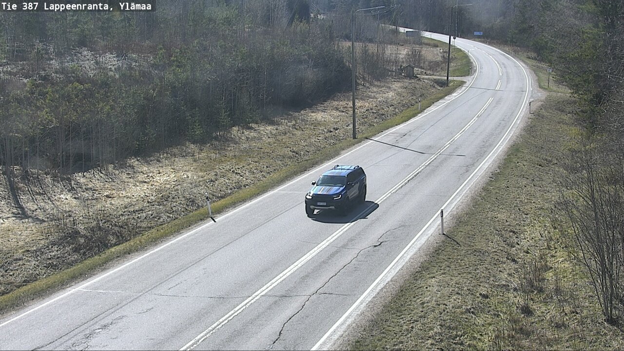 Weather Camera Image Väg 387 Villmarstrand, Ylämaa, Lappeenranta, Etelä-Karjala