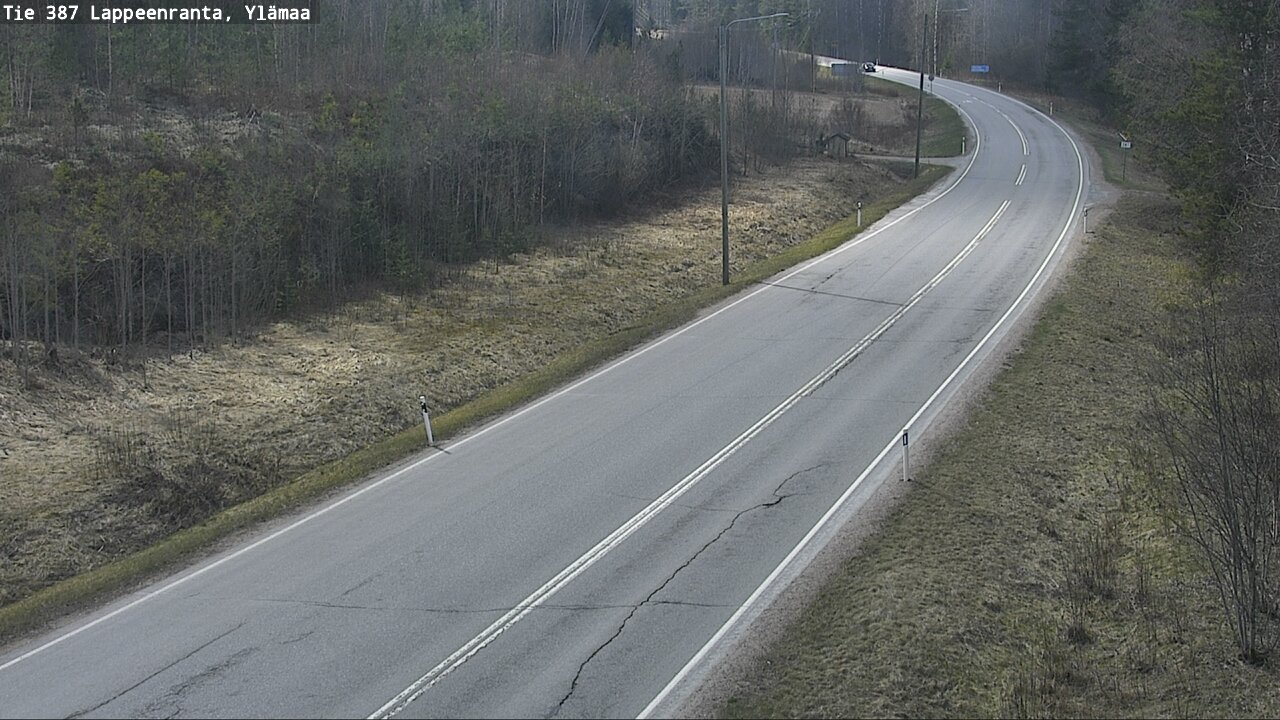 Weather Camera Image Väg 387 Villmarstrand, Ylämaa, Lappeenranta, Etelä-Karjala