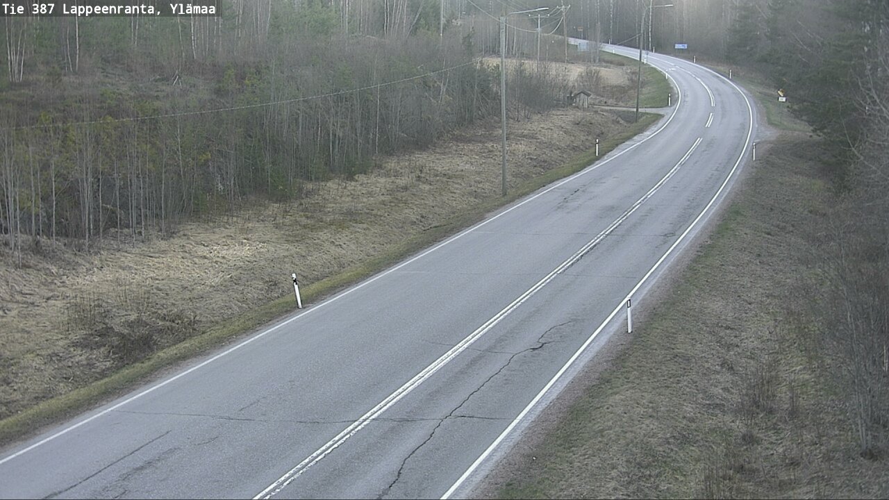 Weather Camera Image Väg 387 Villmarstrand, Ylämaa, Lappeenranta, Etelä-Karjala