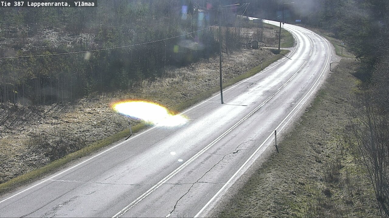 Weather Camera Image Väg 387 Villmarstrand, Ylämaa, Lappeenranta, Etelä-Karjala