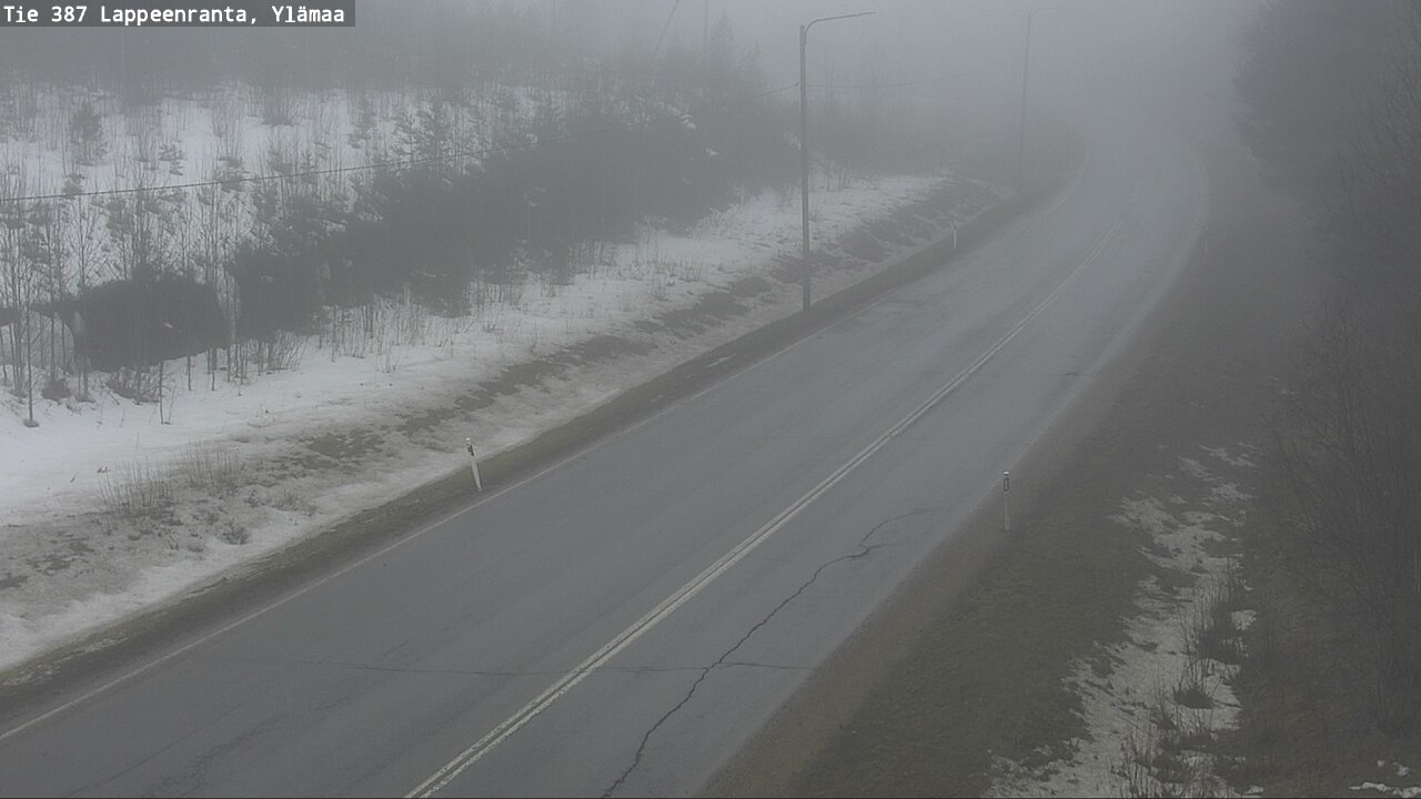 Weather Camera Image Road 387 Lappeenranta, Ylämaa, Lappeenranta, Etelä-Karjala
