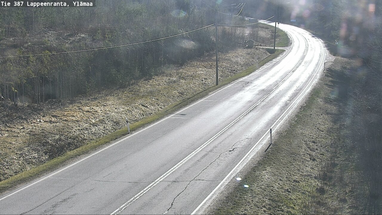 Weather Camera Image Väg 387 Villmarstrand, Ylämaa, Lappeenranta, Etelä-Karjala