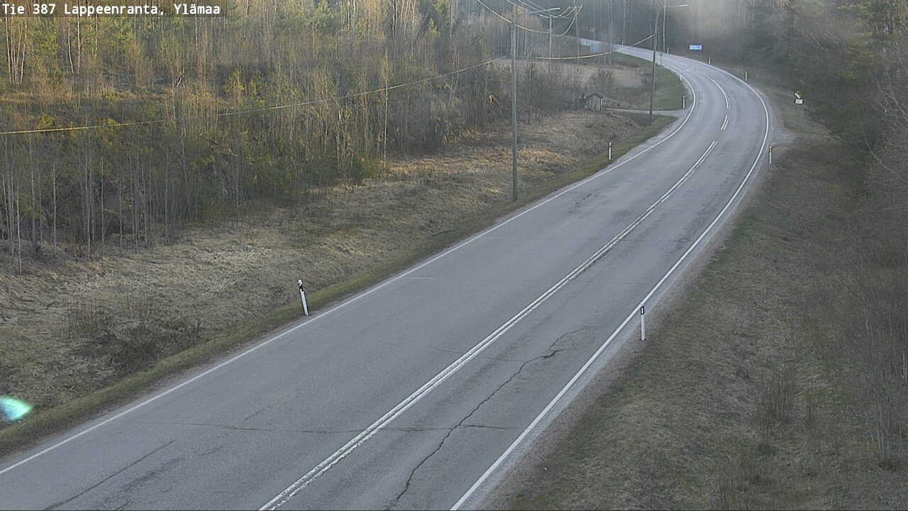 Weather Camera Image Väg 387 Villmarstrand, Ylämaa, Lappeenranta, Etelä-Karjala