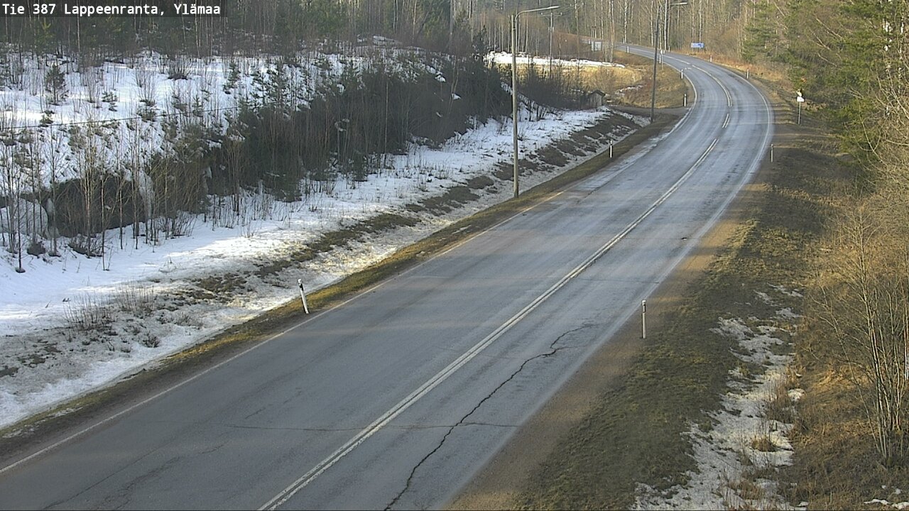 Weather Camera Image Road 387 Lappeenranta, Ylämaa, Lappeenranta, Etelä-Karjala