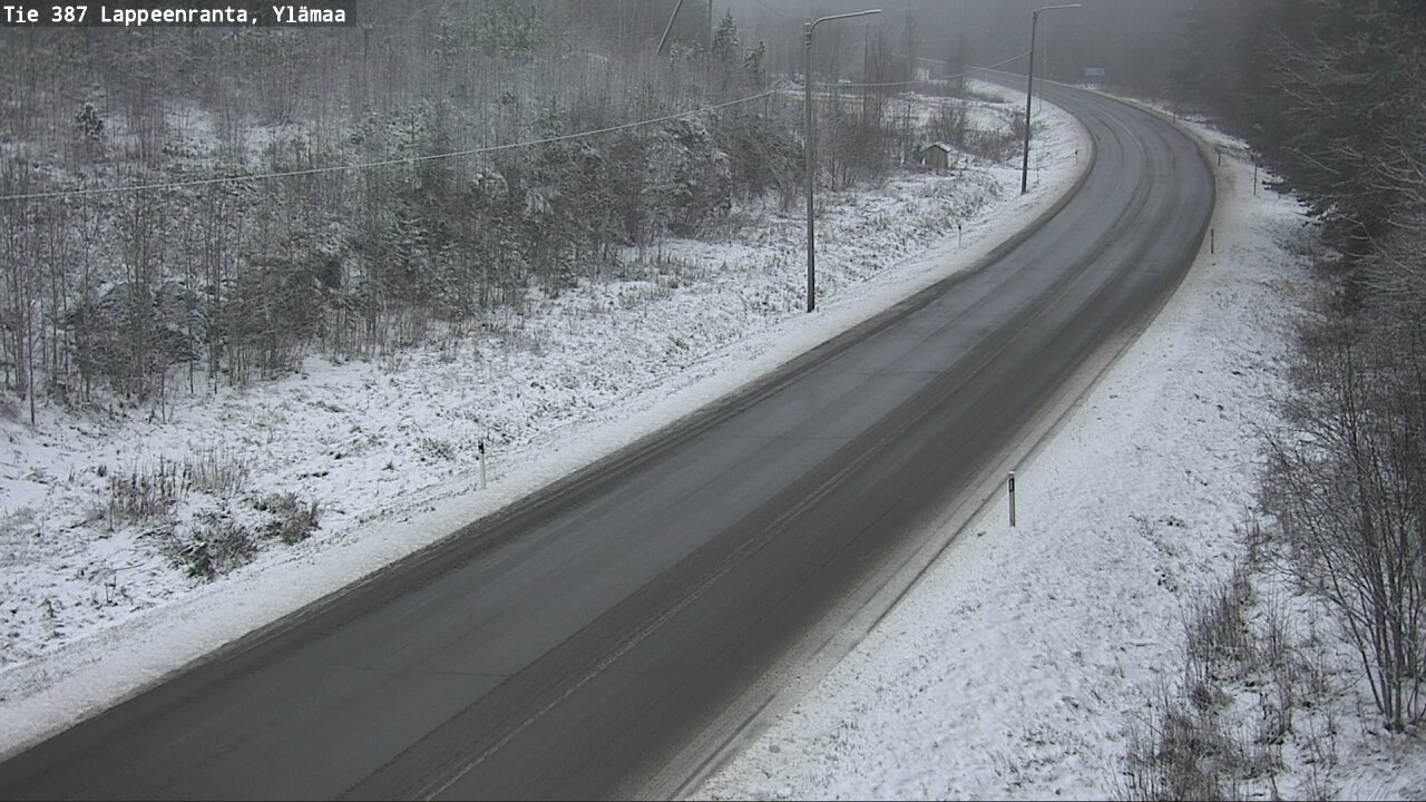 Weather Camera Image Väg 387 Villmarstrand, Ylämaa, Lappeenranta, Etelä-Karjala