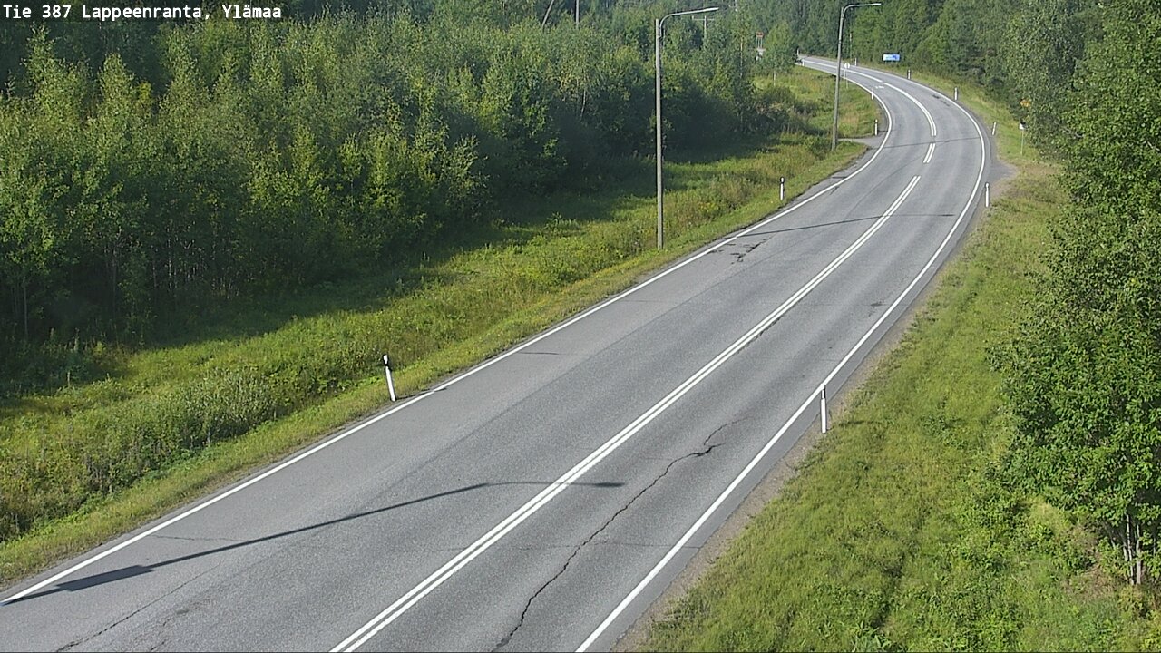 Weather Camera Image Road 387 Lappeenranta, Ylämaa, Lappeenranta, Etelä-Karjala